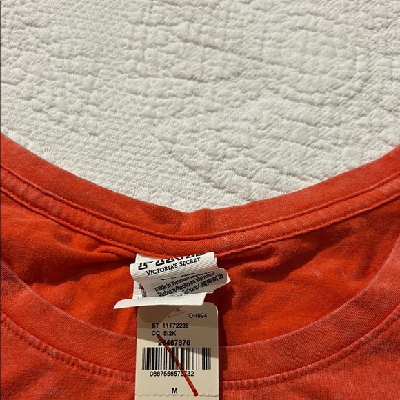 PINK Victoria's Secret Orange Asymmetrical Ruched Mini Dress - Picture 7 of 8